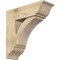 Ekena Millwork Thorton Traditional Rough Sawn Bracket w/ Offset Brace, Douglas Fir, 8"W x 24"D x 24"H BKT0806X24X24THR01RDF - alternate 1